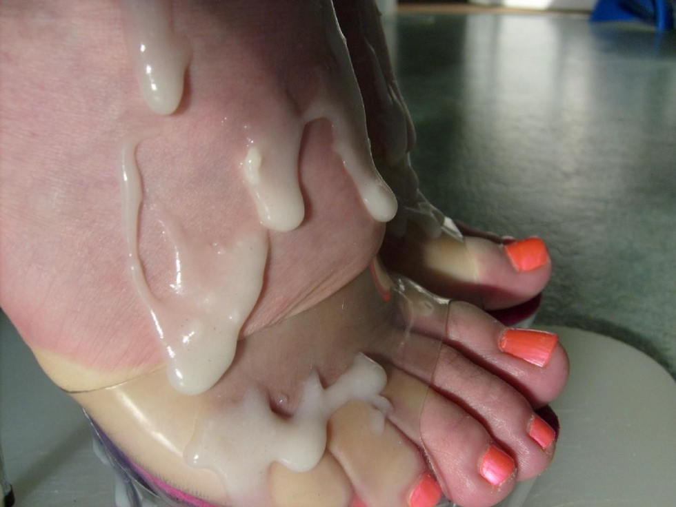 Footjob from the first person