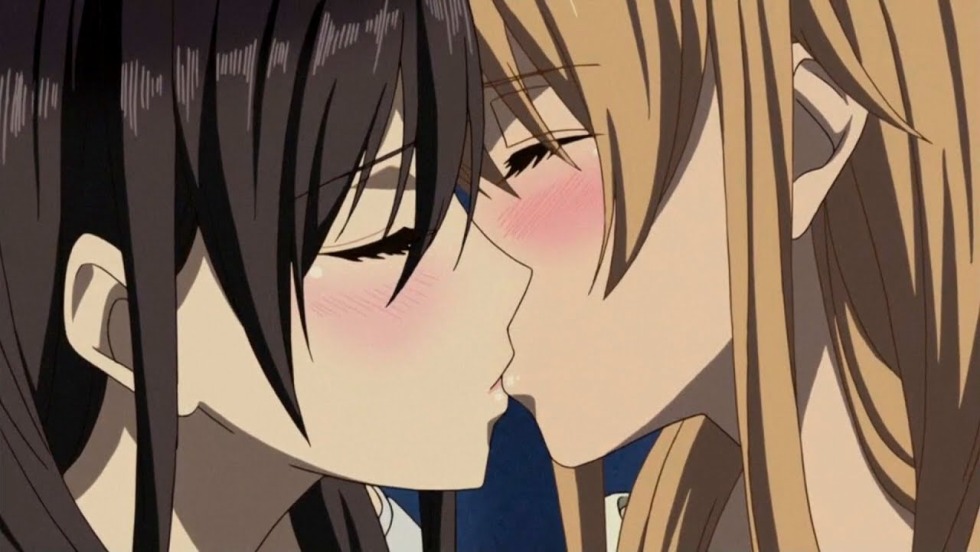 Citrus anime kiss May and Yuza