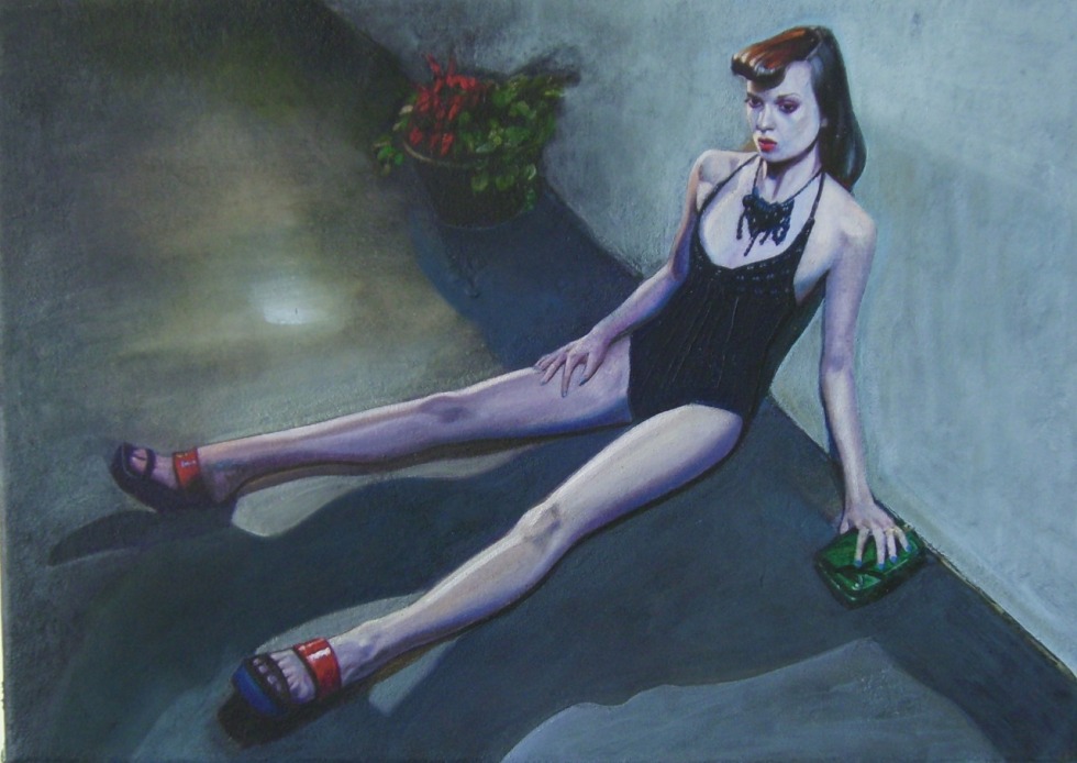 Julia Efimova in a swimsuit