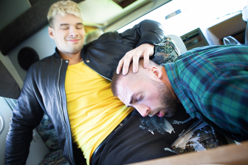 Malik Delgaty in the passive of Geyporno