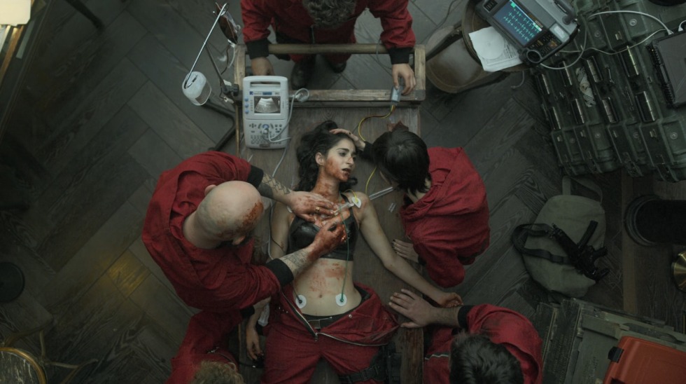 Woman with money drawing