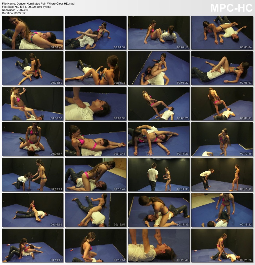 The struggle of naked women with men