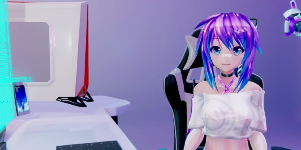 Sexy naked sissy and priests Purple Bitch cosplay