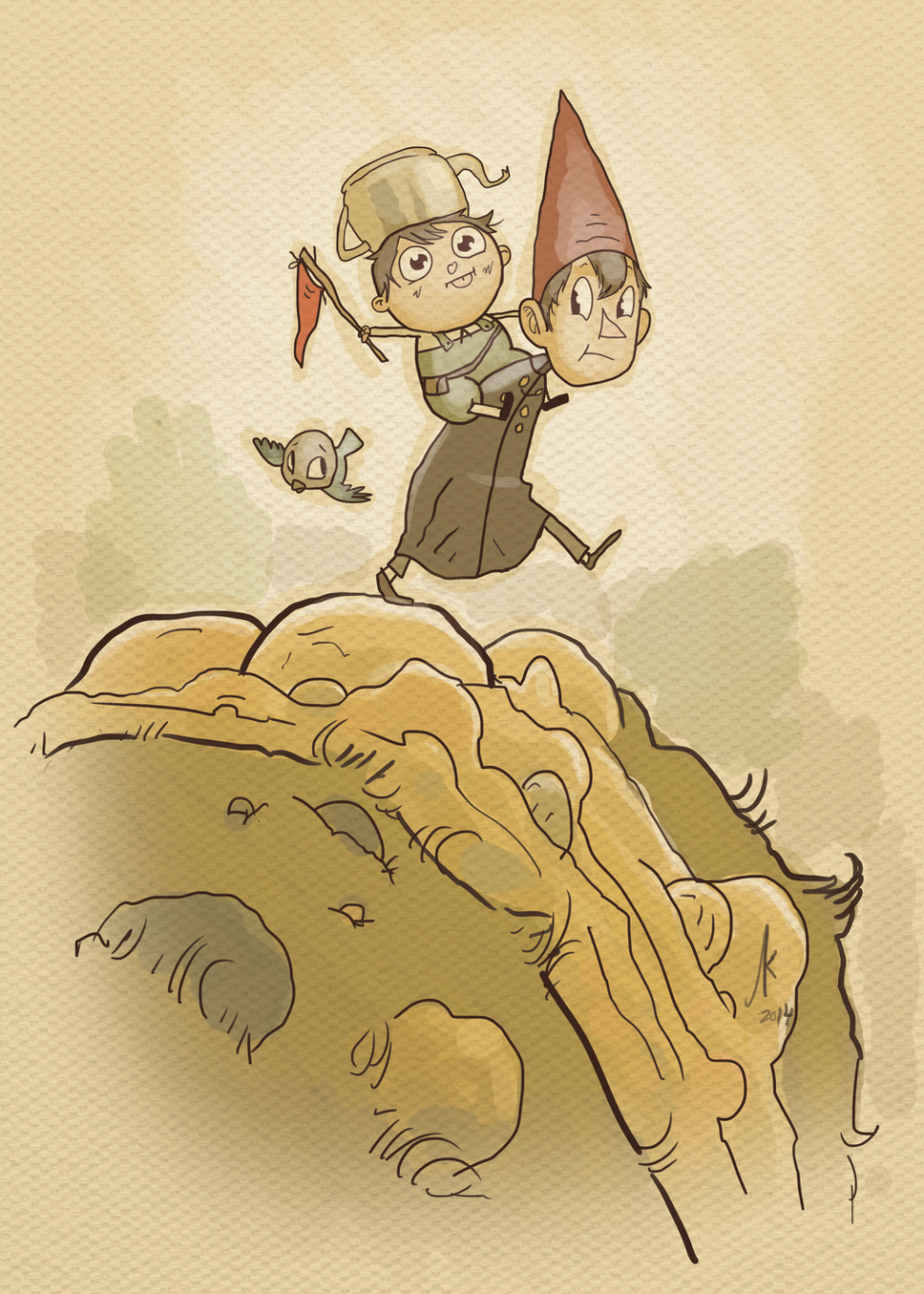 Adelaide on the other side of the hedge