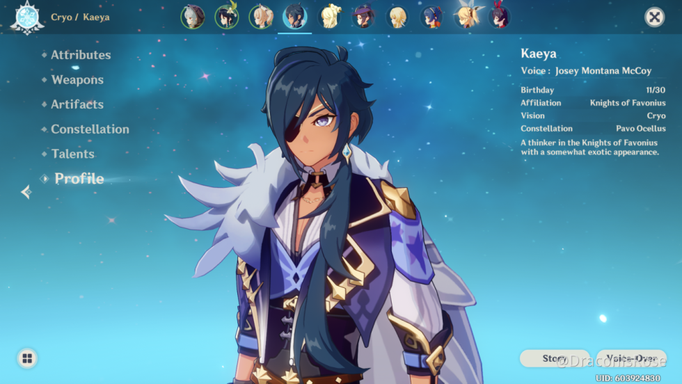 Genshin characters Kayy