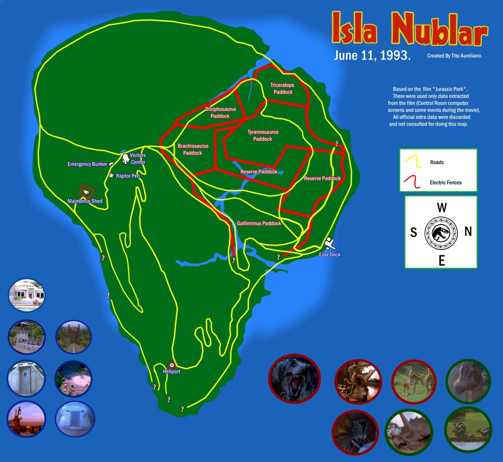 Jurassic Park island Nublar