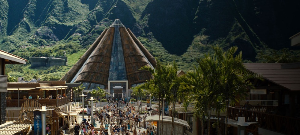 Roman Park of the Jurassic period of illustration