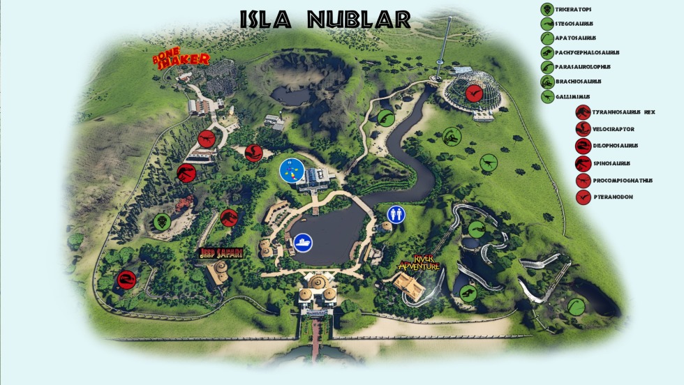 Jurassic World 2015 Isla Nublar