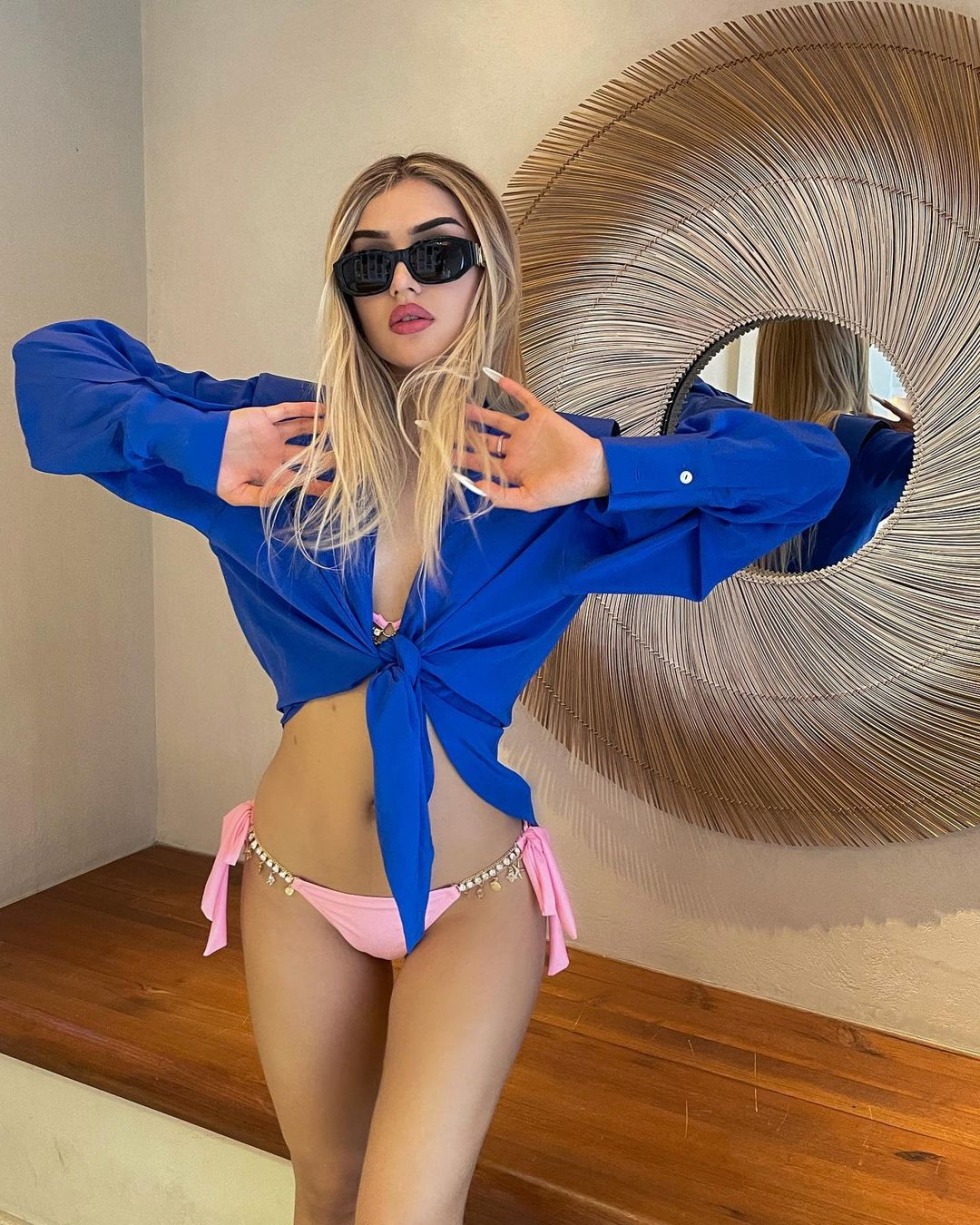 Dina Saeva in Lake Baikal