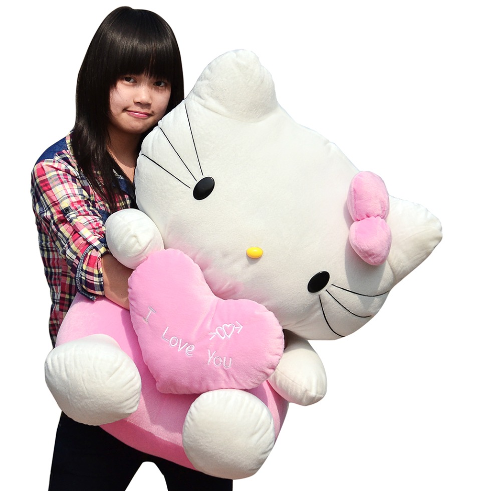 A woman with a soft toy