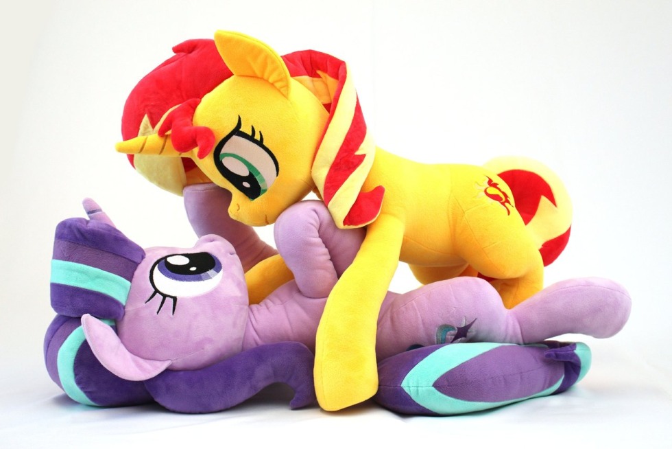 A huge pony is soft