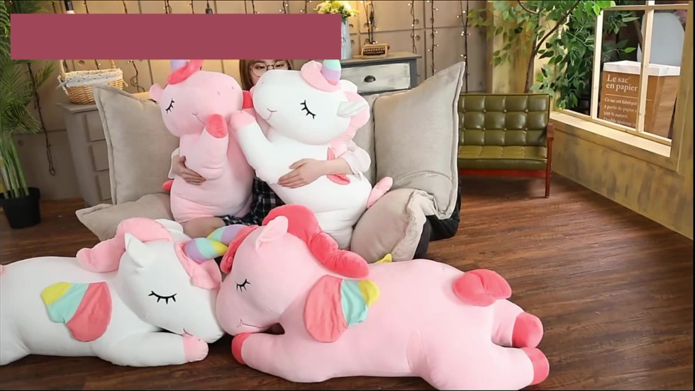 Large plush unicorn 200 cm