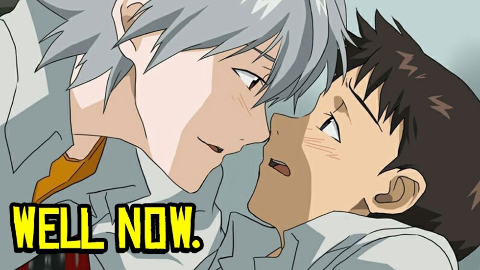 Anime Evangelion Kaoru and Shinji