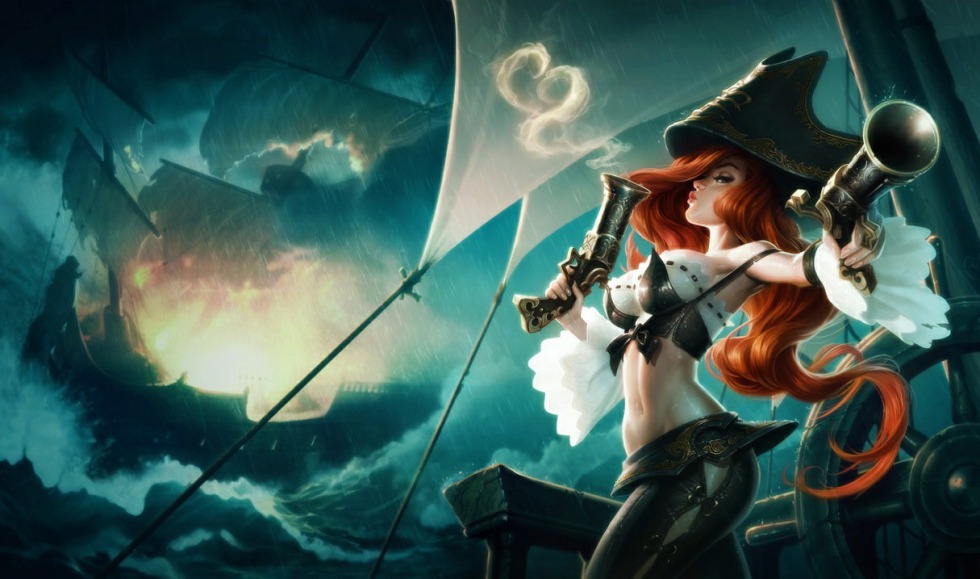 League of Legends Miss Fortune splash art
