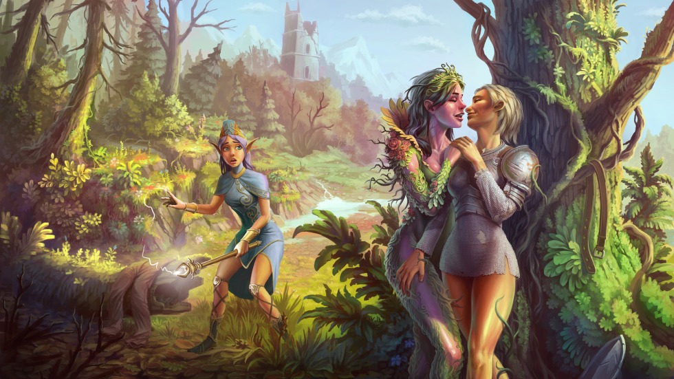 Coming fantasy of illustrations