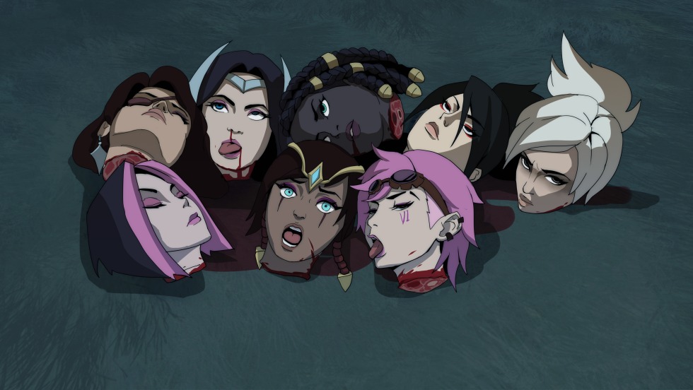 The guy lies face down