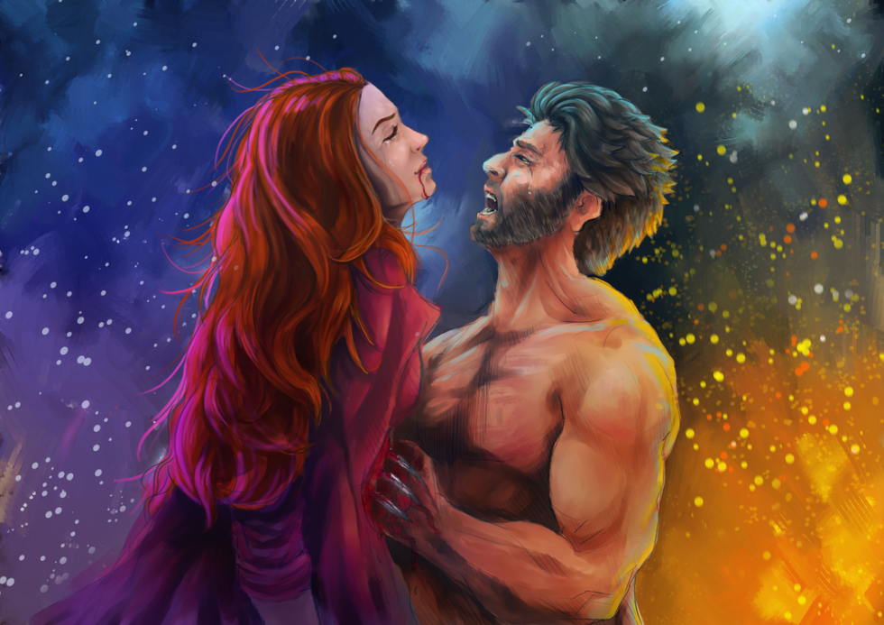 Neon figures in the room of Ariana Grande