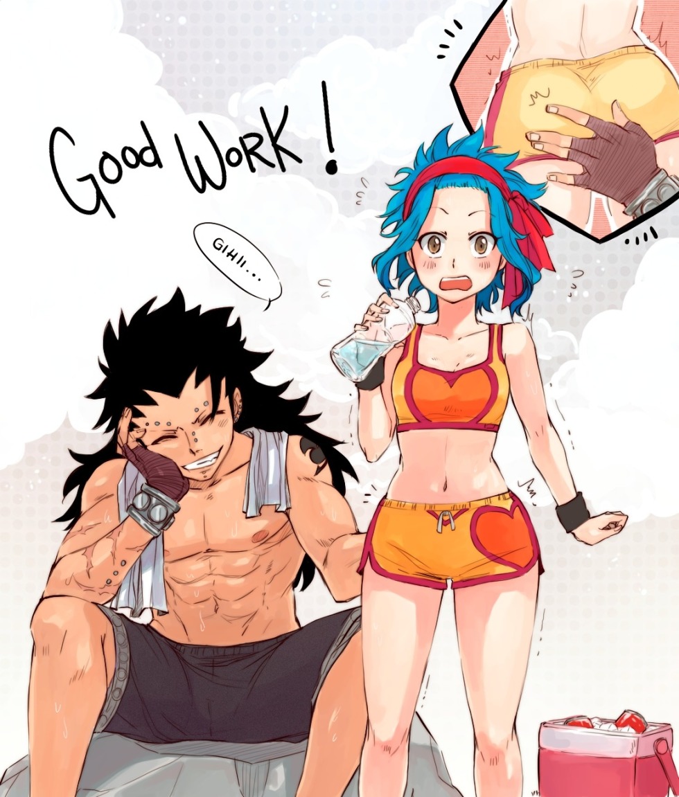 Fairy Tail Gajel and Levy comics