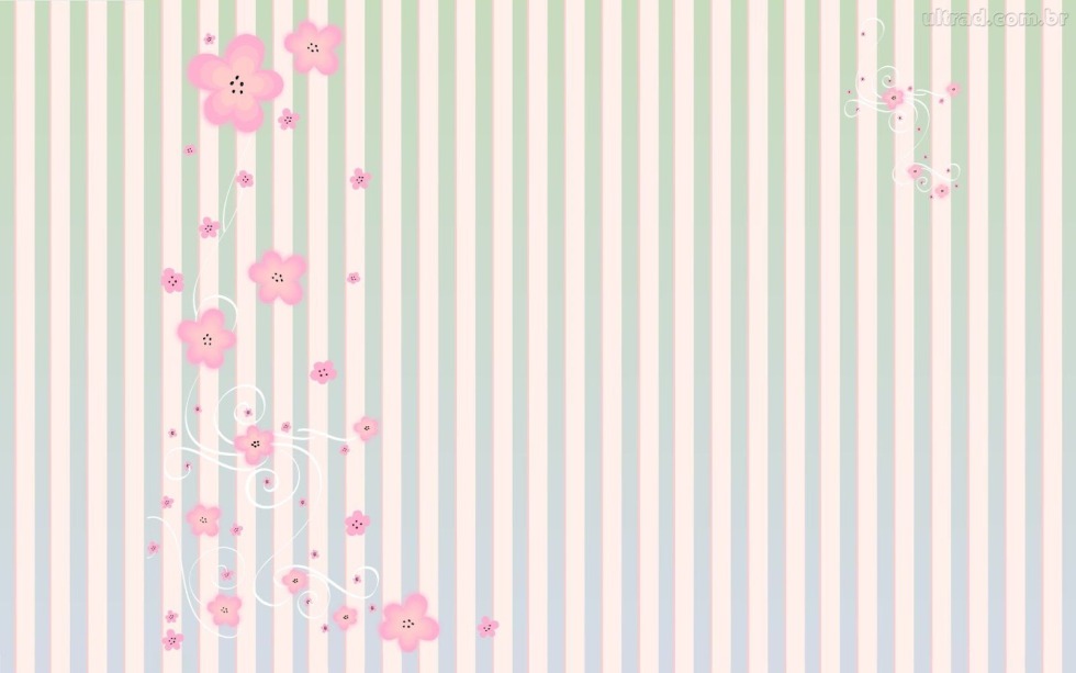 Branch with flowers drawing