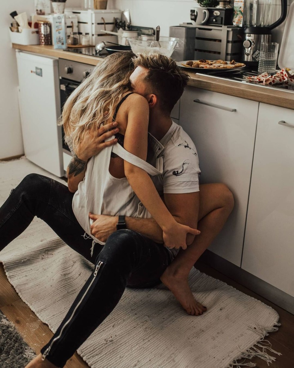 The proximity between the man and the woman