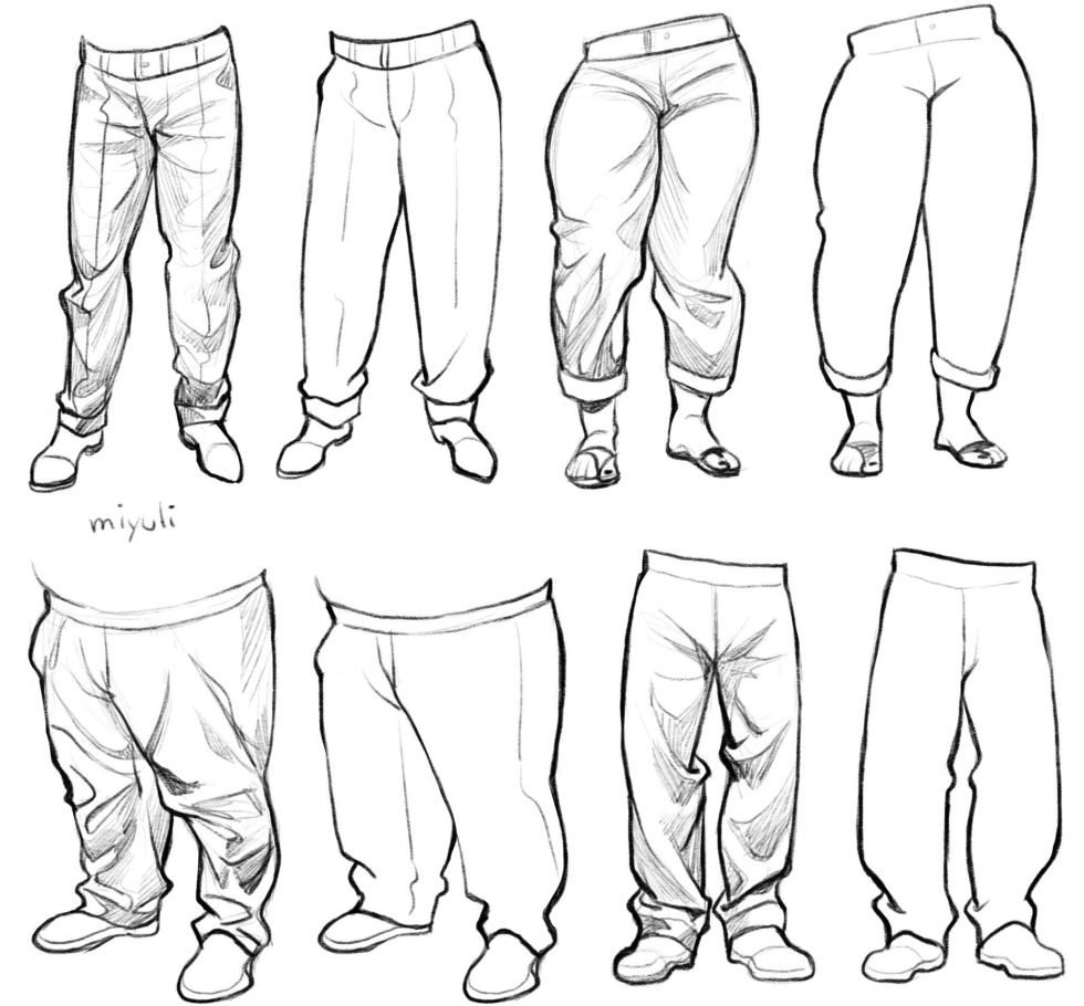 Pants behind a reference