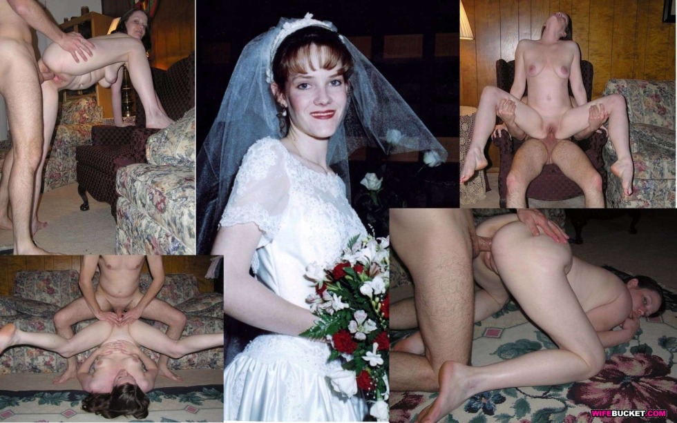 Naked wife after the wedding