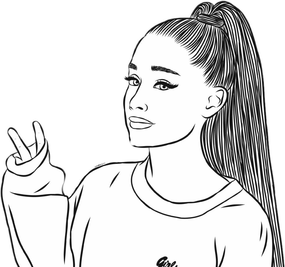 Ariana Grande coloring
