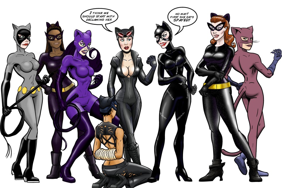 Woman Cat and Batgers