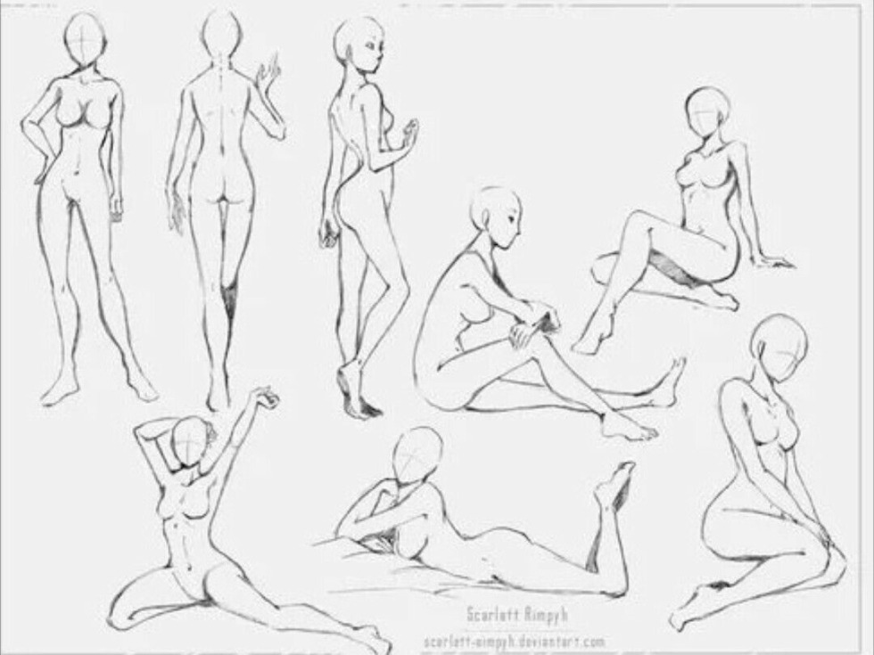Pose reference gender of the body