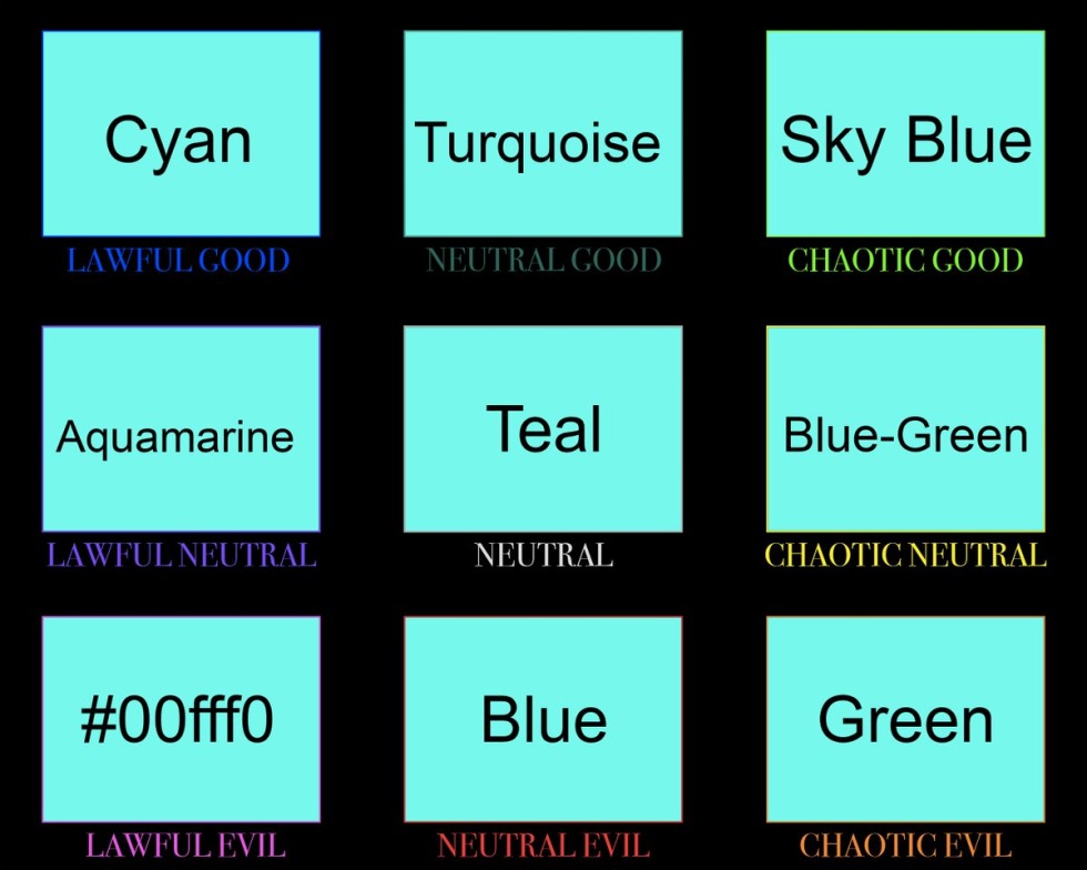 Teal color in Russian