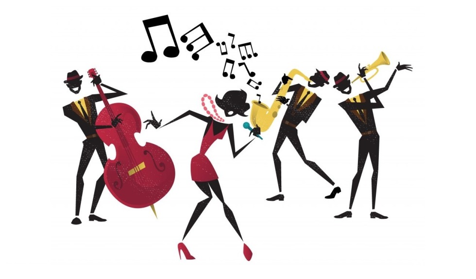 Jazz style illustrations
