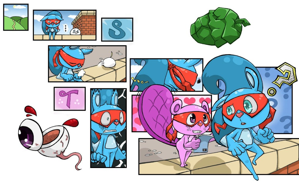 Happy Petunia Three Frends Anime