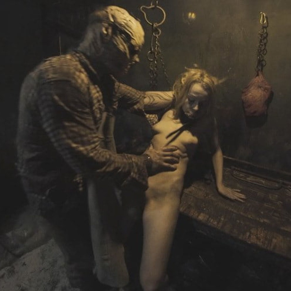 Abigail Hood with widely closed