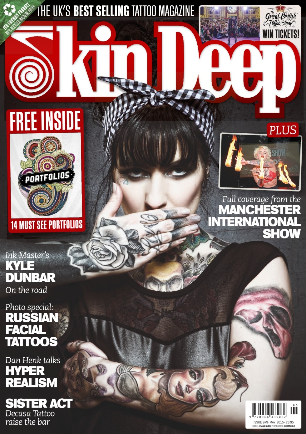 Cover for a magazine tattoo