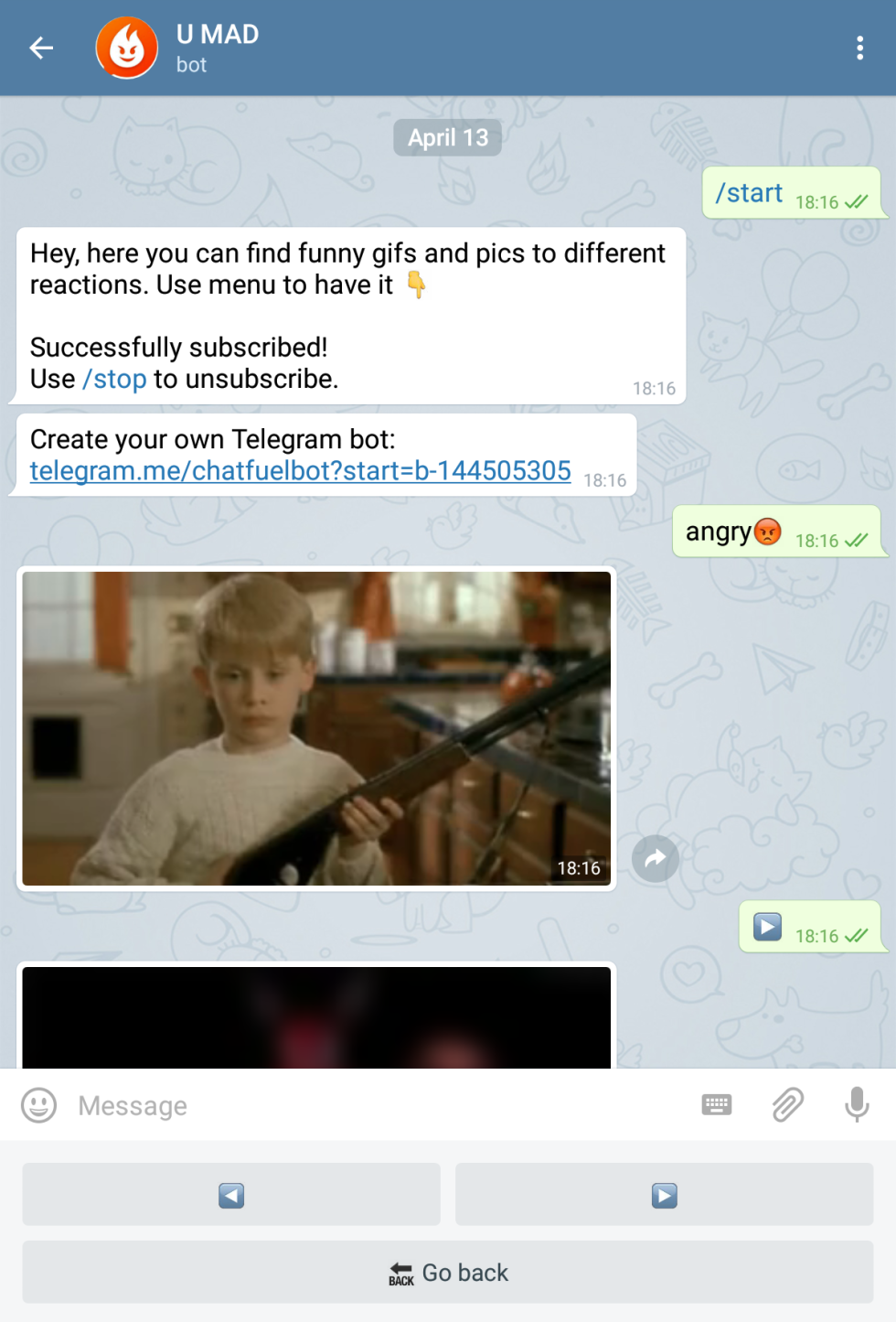 Forbidden telegram bots
