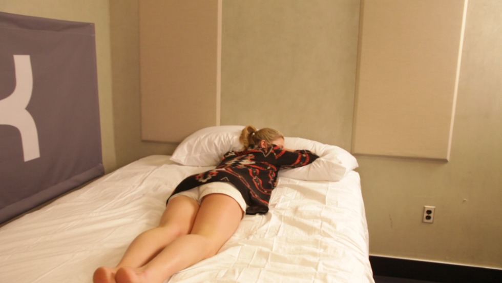 Sydney Harwin under the bed