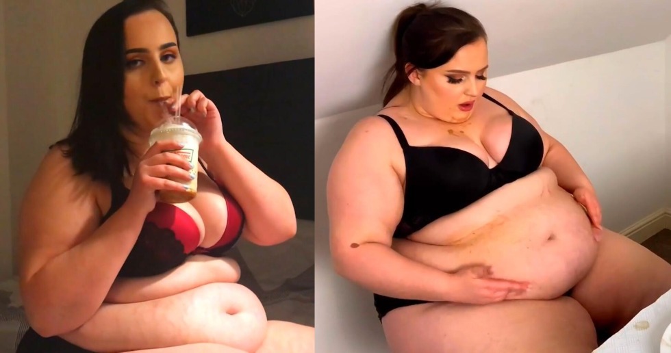 Fat girl Anime gets fat