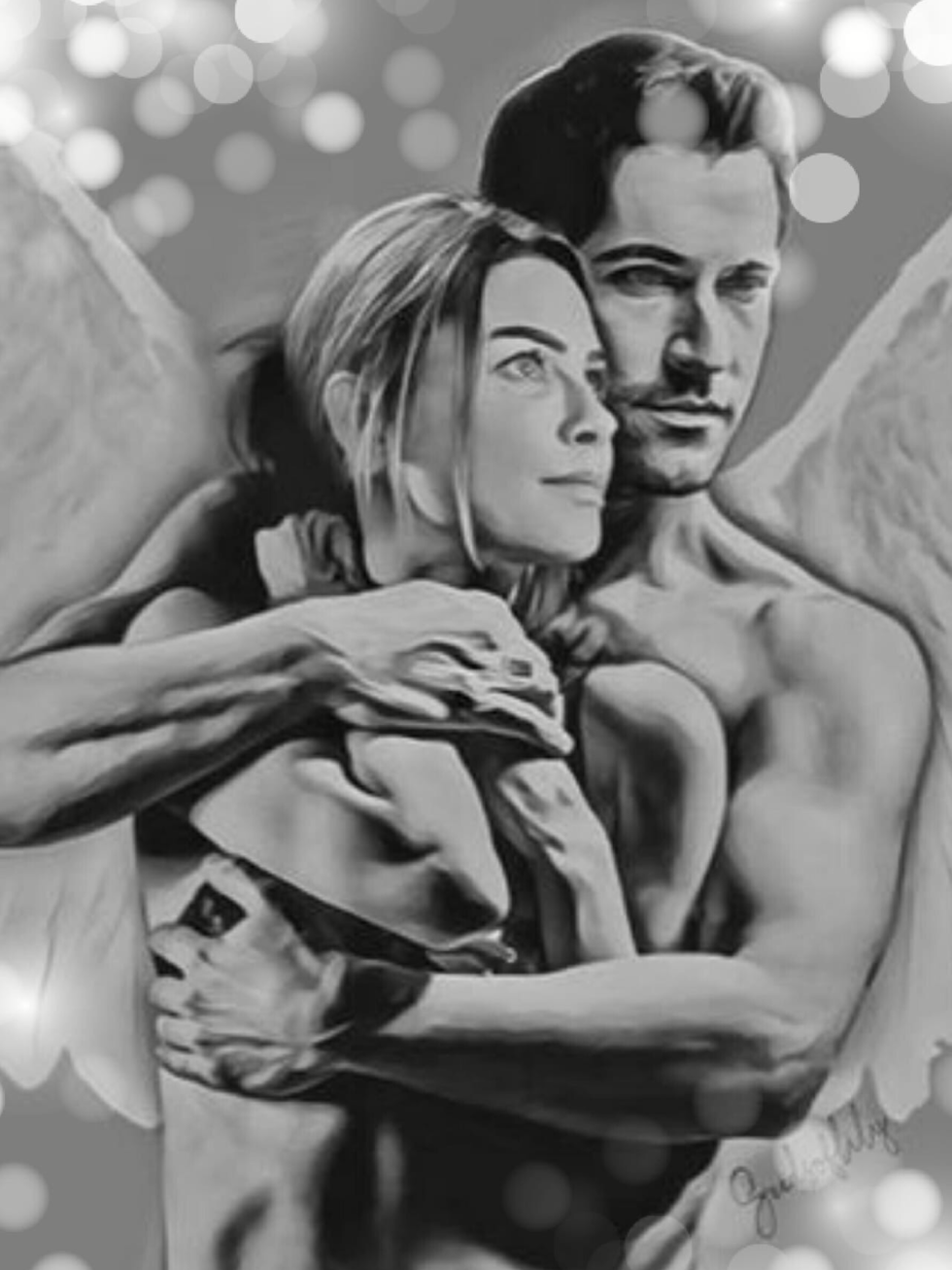 Chloe Dexker and Lucifer Art