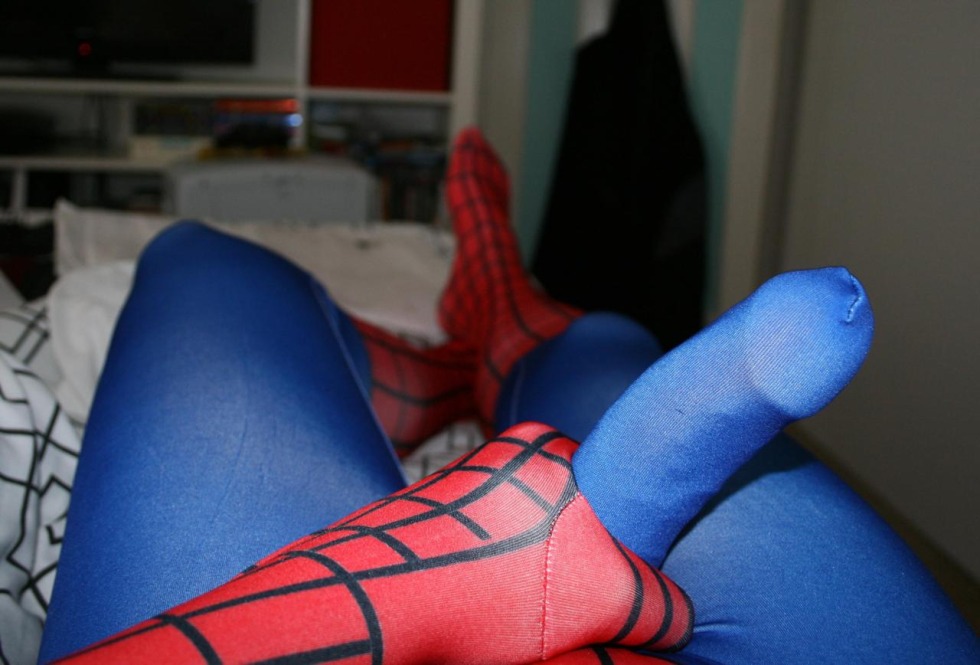 Hentai cosplay man spider