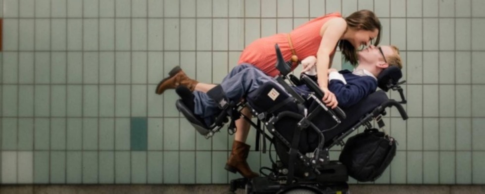 Paralyzed disabled person nude