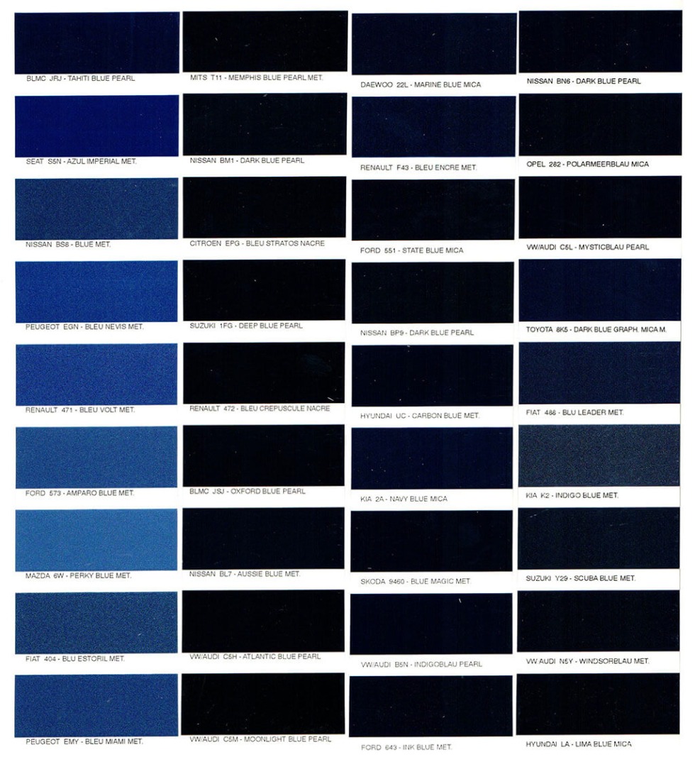 Ford Focus 2 Blazer Blue paint code Blue Kudo Spray