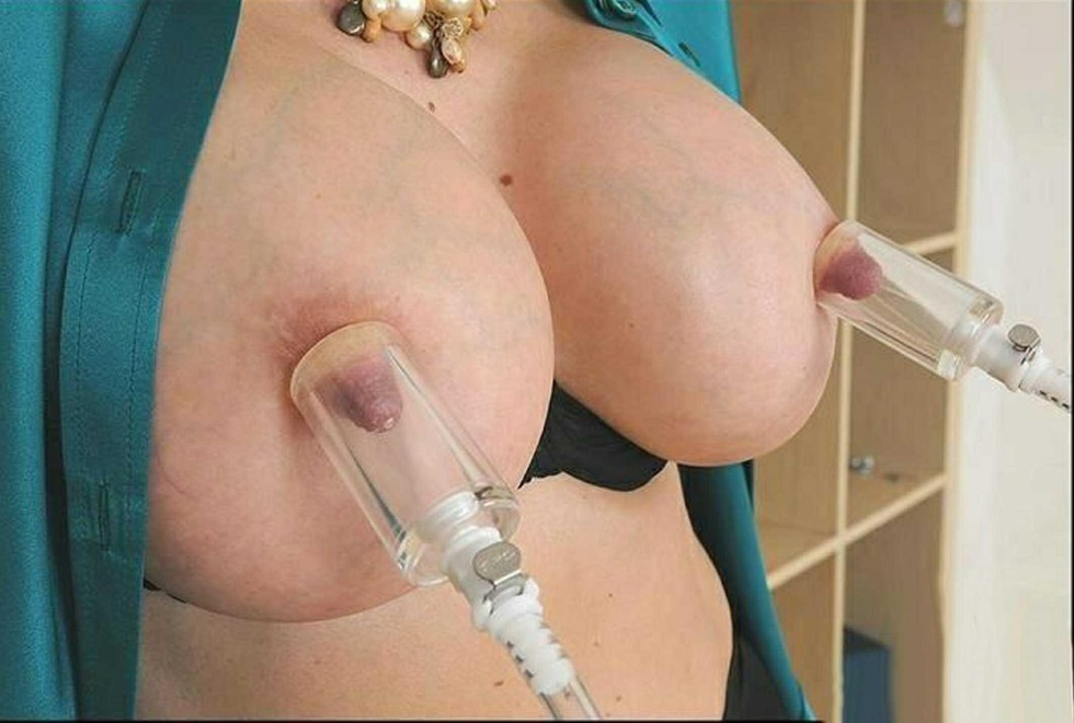 Vacuum pump on boobs
