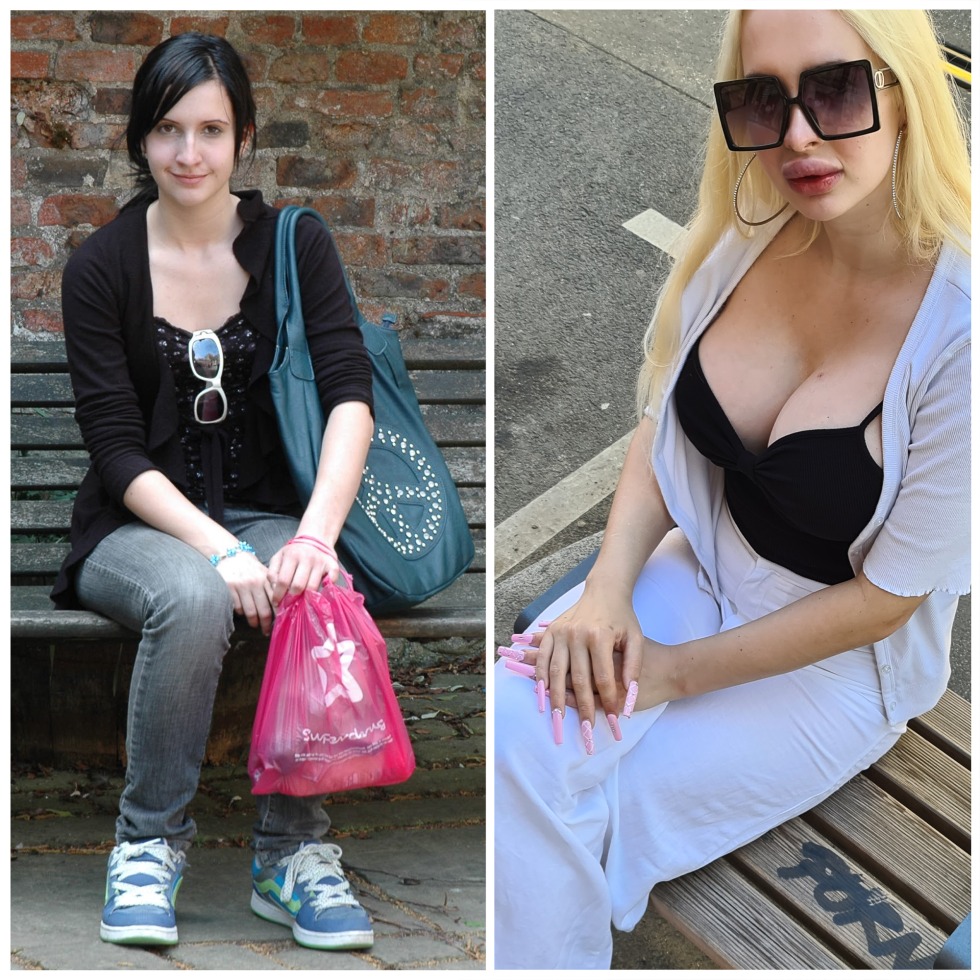 Vivian Rose before and after