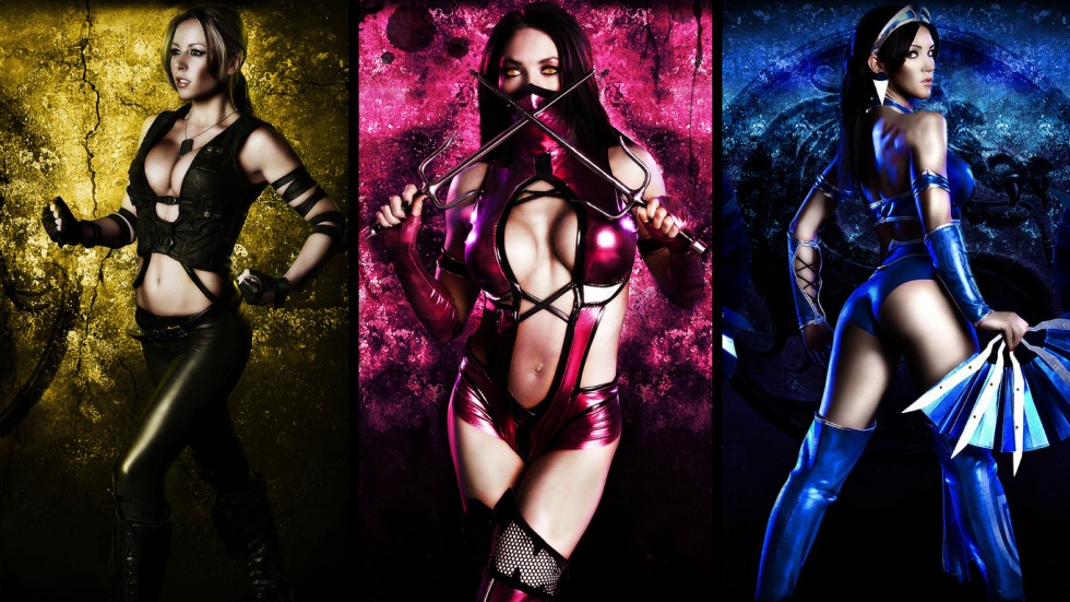 Milena Kitan and Jade and Scarlet from Mortal Combat 18