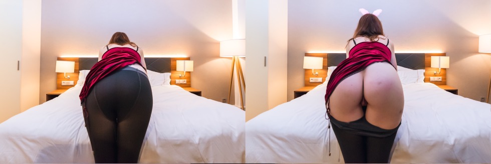 Incest on latex skirt