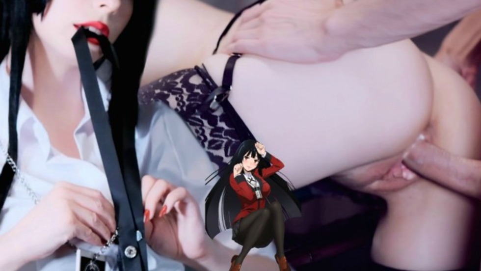 Yumeko jabe jerk on her