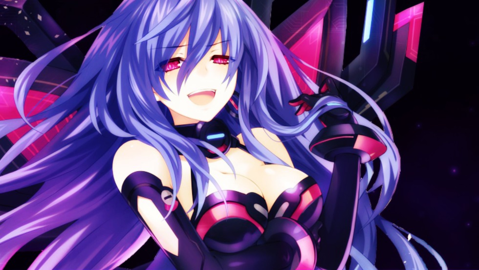 The anime of Neptunia is purple