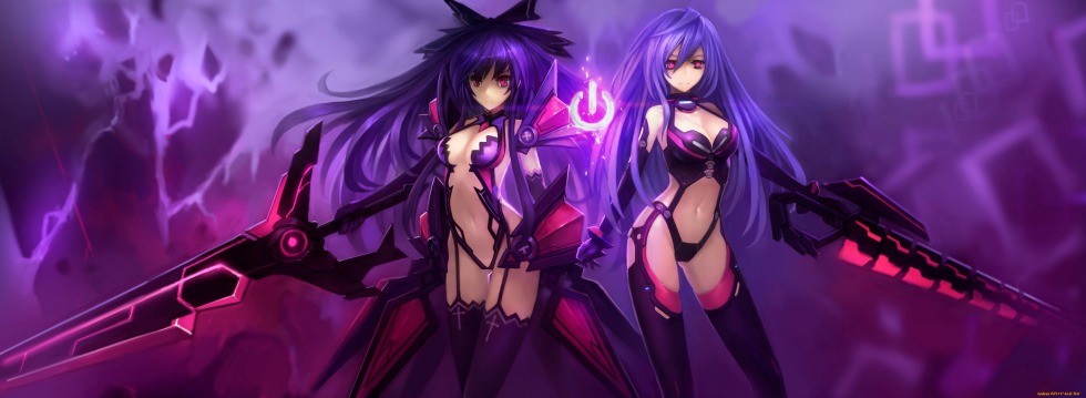 The anime of Neptunia is purple