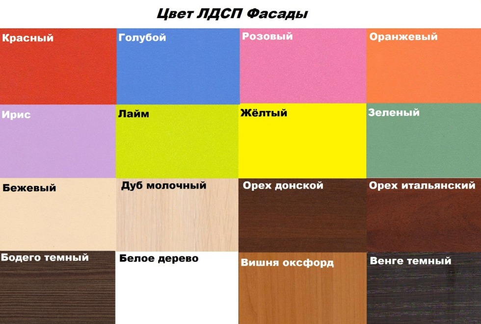 The color scheme of furniture