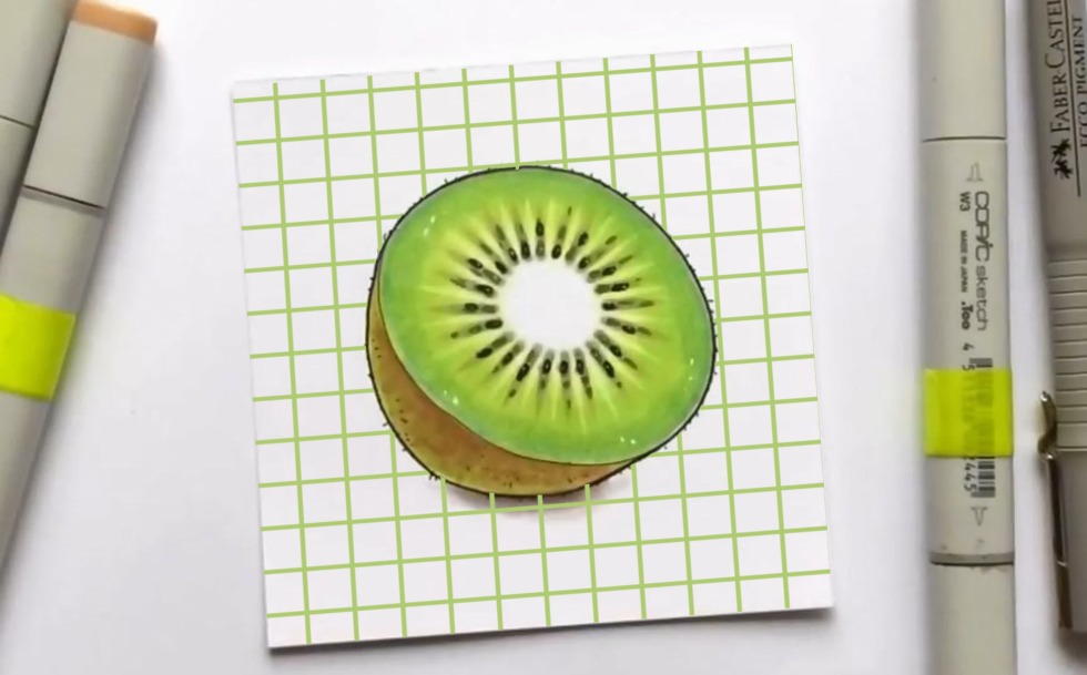 Drawings by markers for beginners